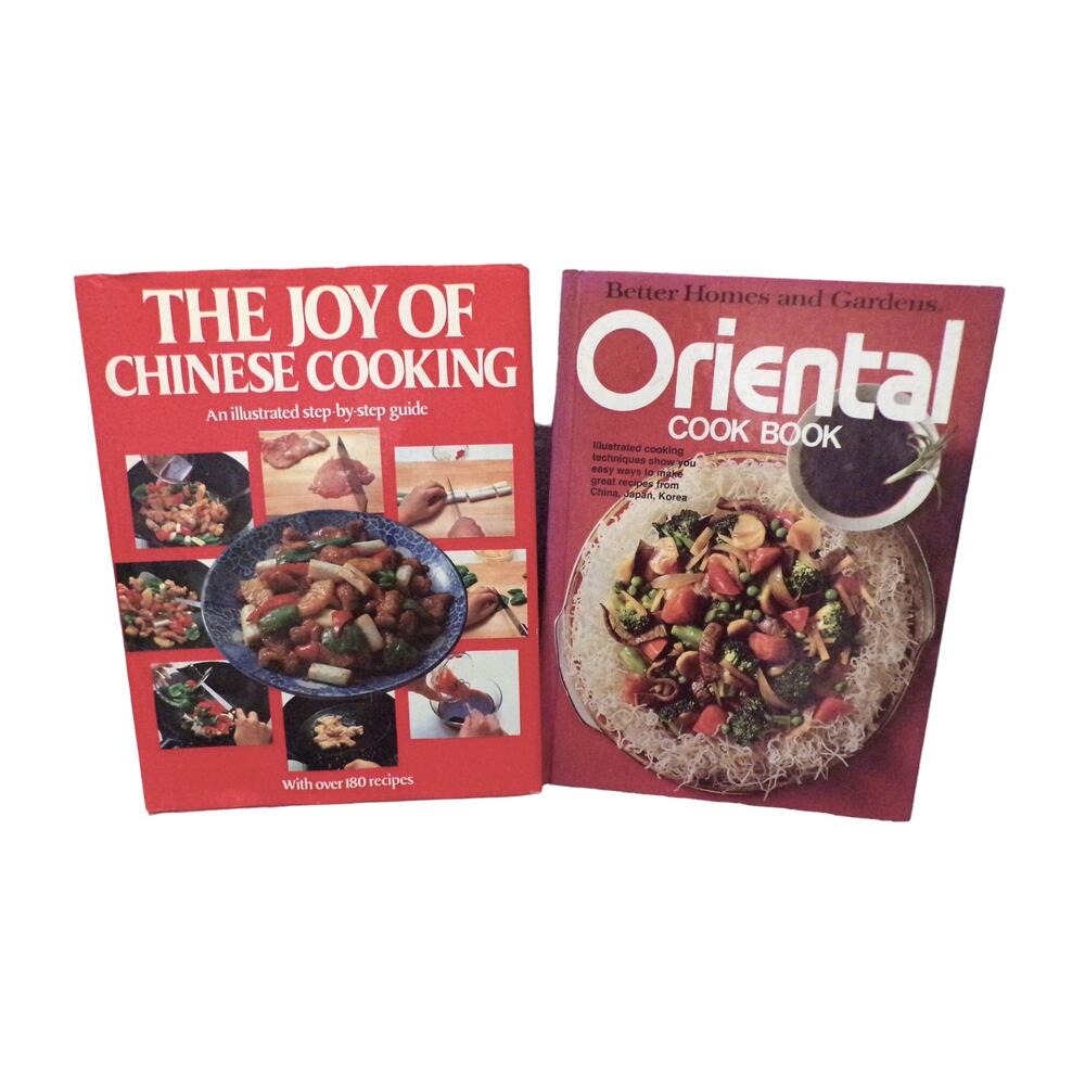(2) Book Bundle "The Joy of Chinese Cooking"-"Oriental Cookbook" Vintage